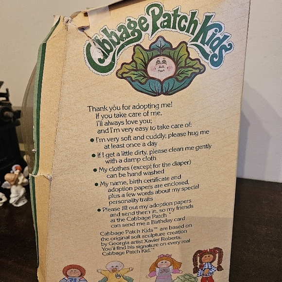 Vintage 1983 Cabbage Patch Kids Doll African American Girl In Box Complete. - Picture 12 of 13